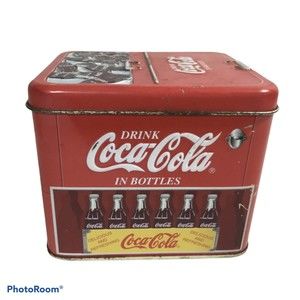 Coca Cola 2000 Tin Container Cooler Drink Coca Cola In Bottles Ice Chest